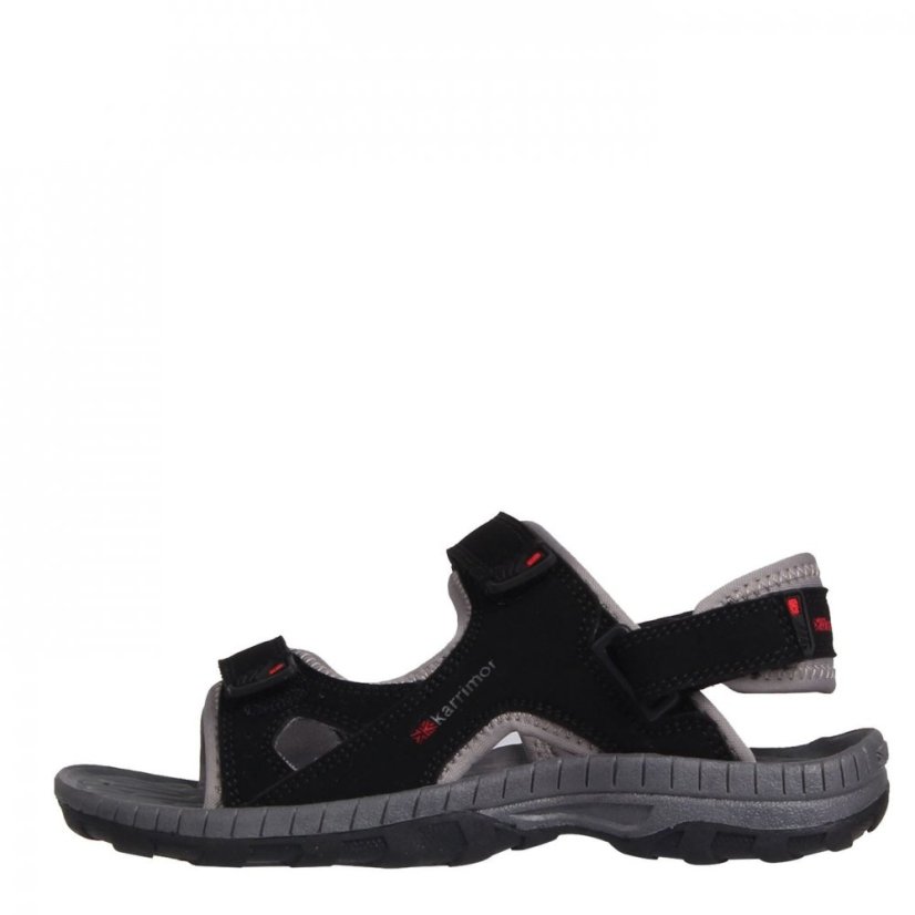 Karrimor Antibes Walking Sandals Childrens Black/Red/Char