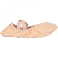 Slazenger Split Sole Canvas Ballet Shoe Childrens Nude