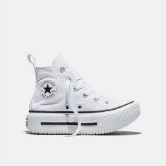 Converse Kids' Chuck Taylor All Star Canvas High-Top Trainers 002-White/Bla