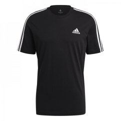 adidas Essentials 3-Stripes pánske tričko Black/White