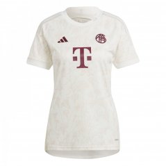adidas Bayern Munich Third Shirt 2023 2024 Womens Off White