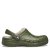 Crocs Kids' Baya Lined Mule Slippers Army Green