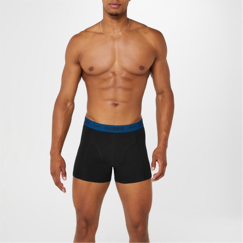 Lee Cooper Cooper Essential Boxer Trunk 10-Pack Mens Black with Multi Band