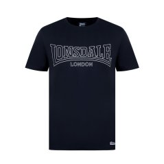 Lonsdale Tee Shirt Mens Black