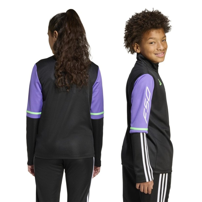 adidas F50 Training Top Juniors Black/Purple