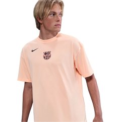 Nike Barcelona T90 T-Shirt Adults Beige/Orange