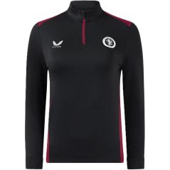 Castore Aston Villa Drill Top Womens Caviar/Rhd