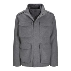 Jack and Jones Men's Alex Field Jacket Grey Mel