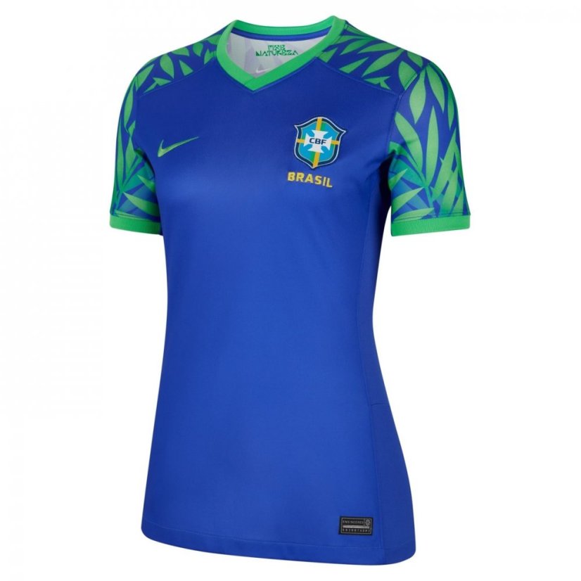 Nike Brazil Away Shirt 2023 Womens Blue