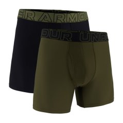 Under Armour 2pk 6In Tech 2 Mens Boxers Green/Black
