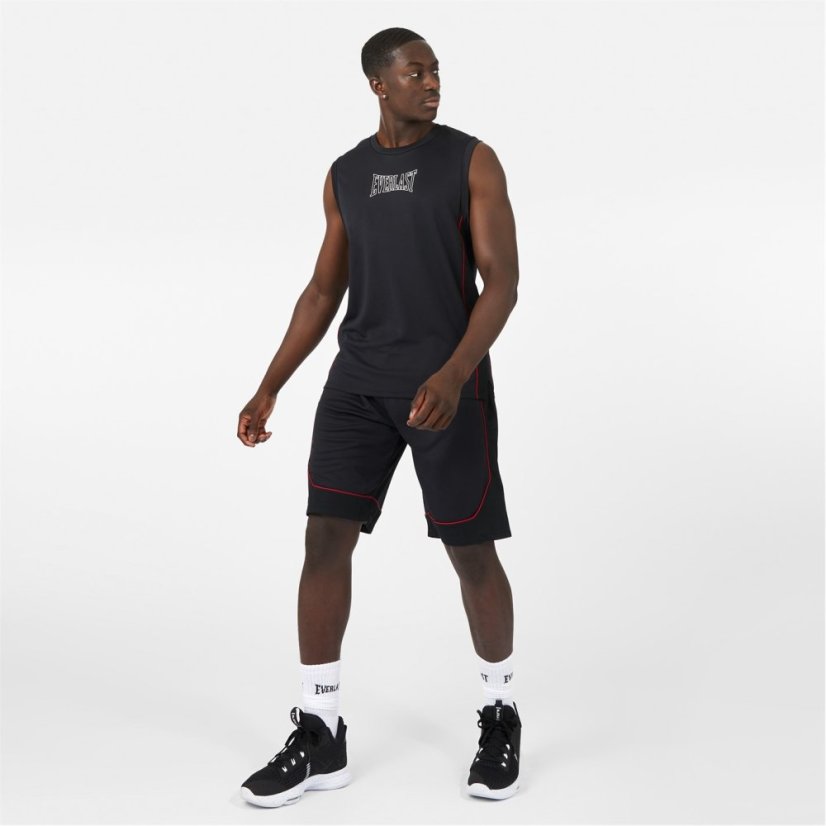 Everlast Basketball Shorts Men Black & Red