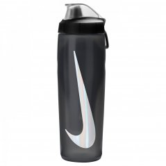 Nike Refuel Squeeze Locking Lid 24oz Black/Silver