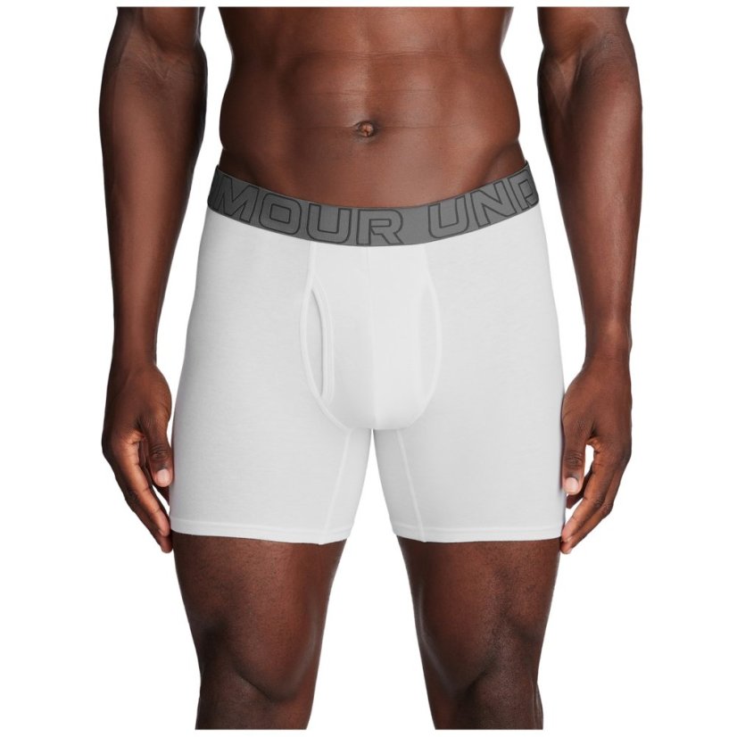 Under Armour Logo Boxers 3-Pack Mens White