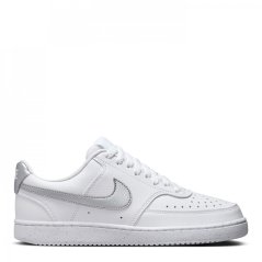 Nike Court Vision Low Next Nature Trainers White/Silver