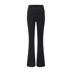 LA Gear LA Gear Crossover-Waist Flared Leggings Womens Black
