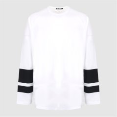 No Fear Long Slv Tee Sn61 White/Black