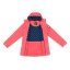 Gelert Kids' Coast Waterproof Windproof Hooded Long Sleeve Waterproof Jacket Claret Red