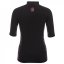 Gul Short Sleeve Rash Vest Ladies Black