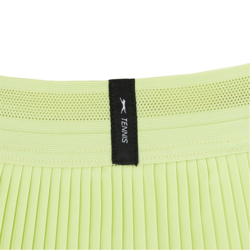 Slazenger Pleated Skort Womens Shadow Lime
