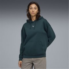 Puma Women's Essentials Oversized Hoodie Green Terrain