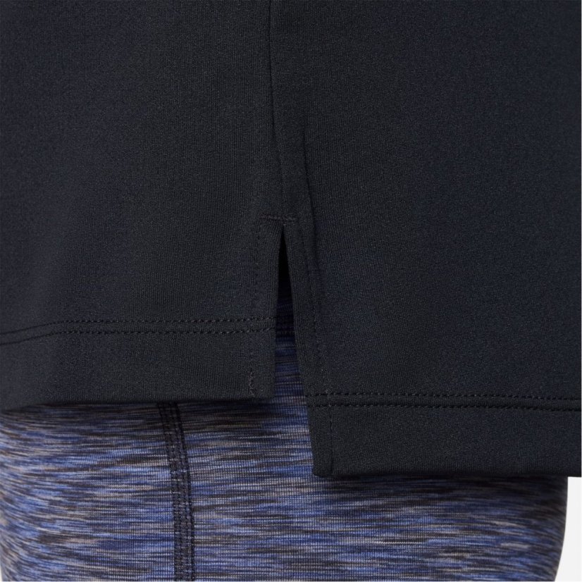 Nike Older Girls DRI-FIT Long Sleeve Half Zip Black