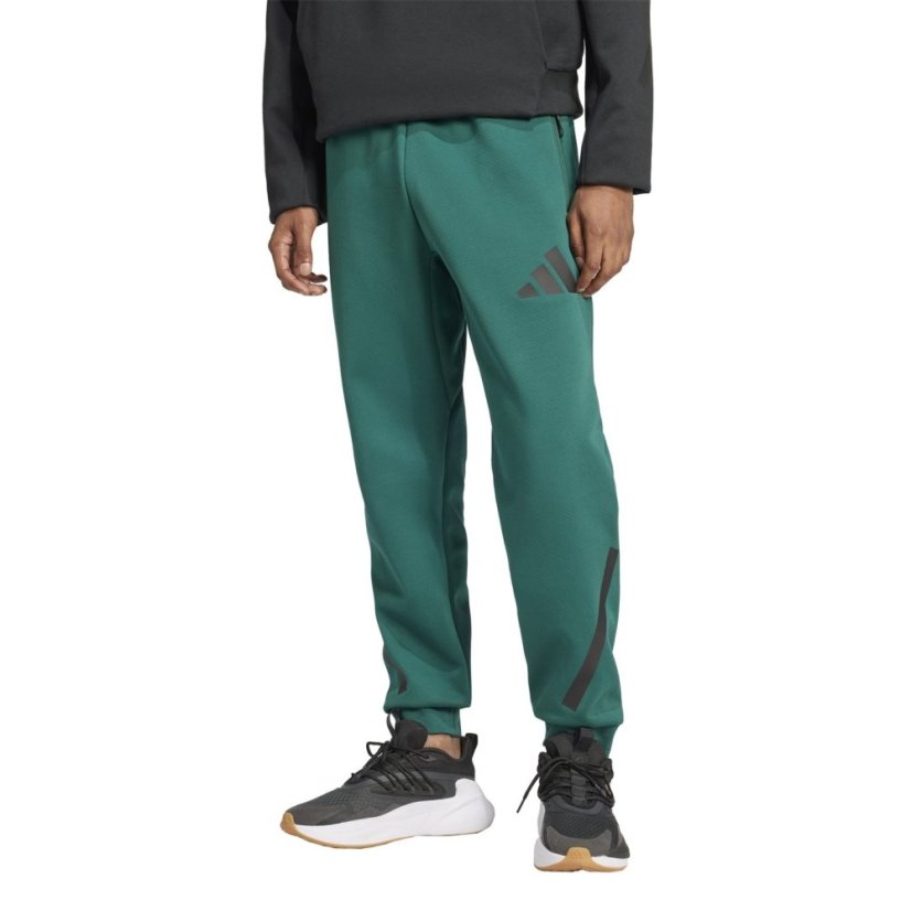 adidas Men's Closed Hem Fleece Joggers Green