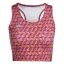 adidas Adizero X Farm Crop Top Womens Noble Maroon