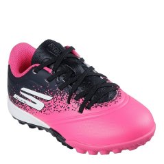 Skechers SKX 1 Juniors Astro Turf Football Boots Black/Pink