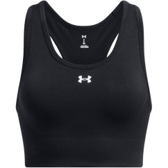 Under Armour Armour Vanish Seamless Mid Bra Medium Impact Sports Womens Black