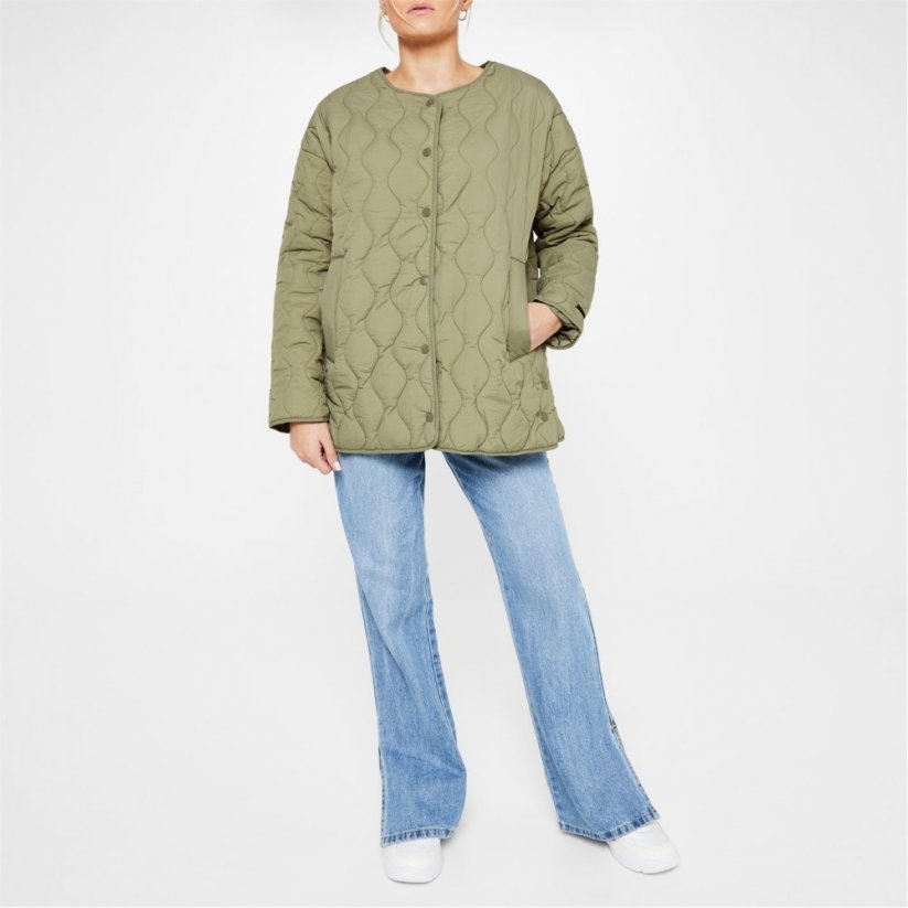Kangol Quilted Jacket Womens Sage