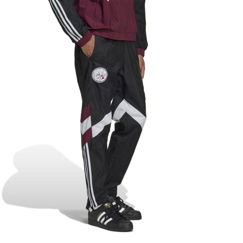 adidas Ajax Amsterdam Originals Tracksuit Bottoms Adults Black