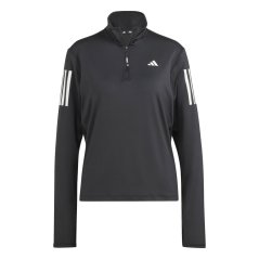 adidas Own The Run Half-Zip Running Top Womens Black