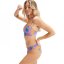 Speedo Printed Adjustable Thinstrap Bikini Womens Purple/Yellow