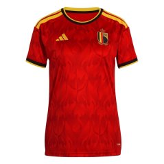 adidas Belgium Home Shirt World Cup 2026 Womens Red/Gold