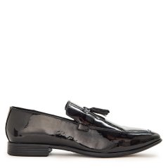 Lambretta Men's Patent Loafers Black