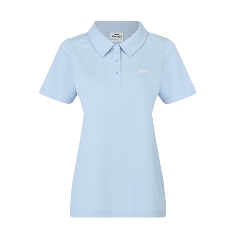 Slazenger Pique Polo Womens Baby Blue