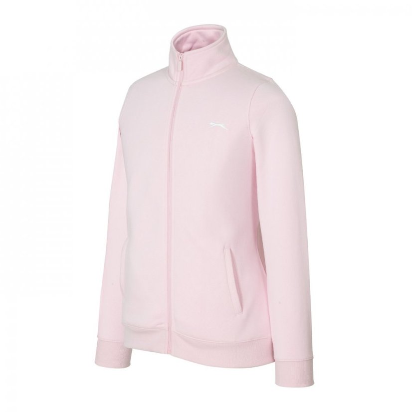 Slazenger Fitted Zip through Jacket Womens Baby Pink