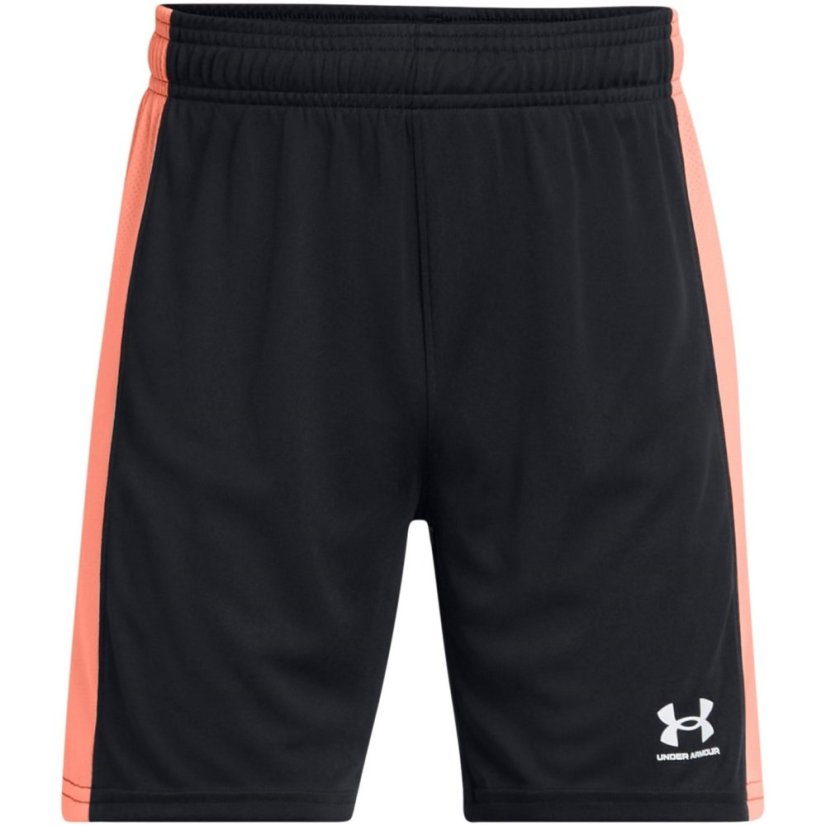 Under Armour Challenger Knit Shorts Junior Boys Black/Flr Orng