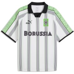 Puma Mens Borussia Monchengladbach Home Retro 1996/97 Football Shirt White/Green