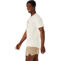 Asics Fujitrail Logo Men's SS Running Top Oatmeal/Pepper