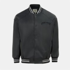 Firetrap Baseball PU Jacket Mens Black