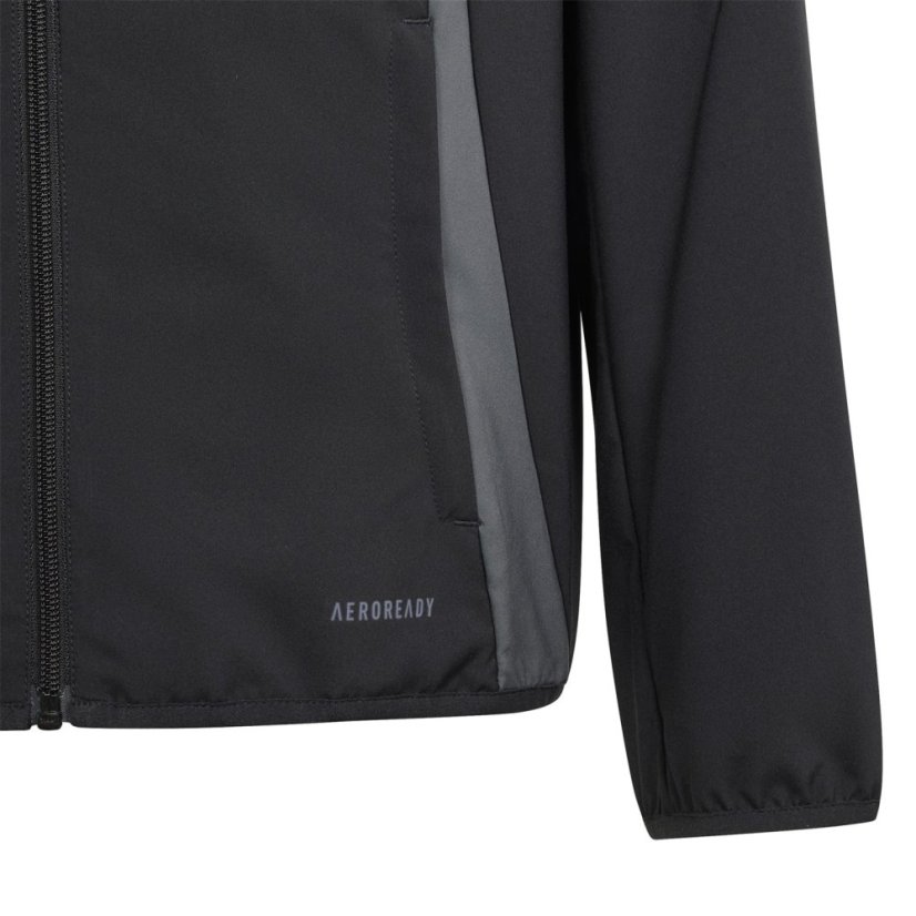 adidas Kids' Tiro24 Tracksuit Top Black/Dark Grey
