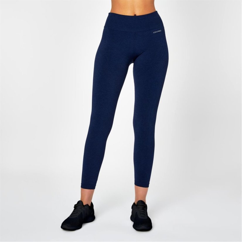 USA Pro Core High Rise Seamless Tights Womens Navy