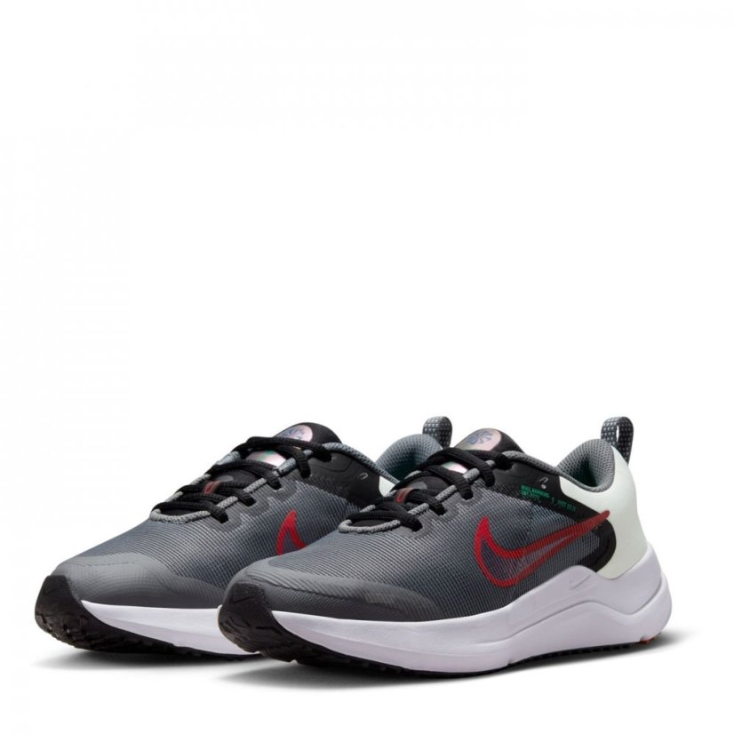 Nike Downshifter 12 Big Kids' Road Running Shoes Grey/Pink