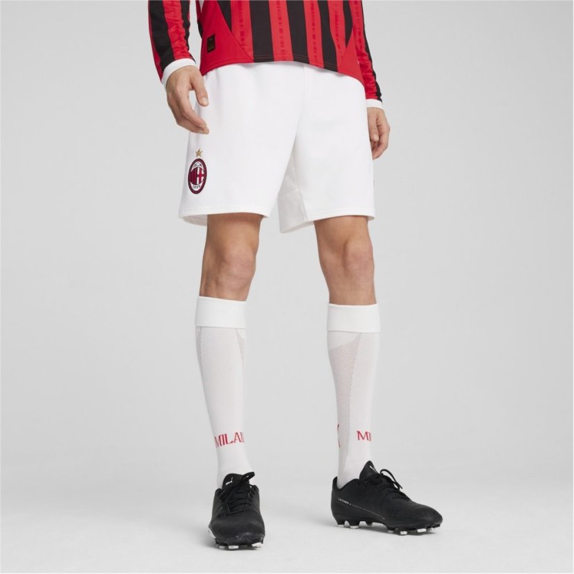 Puma AC Milan Home Shorts 2024 2025 Adults White