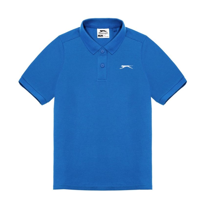 Slazenger Plain Polo Shirt Junior Royal
