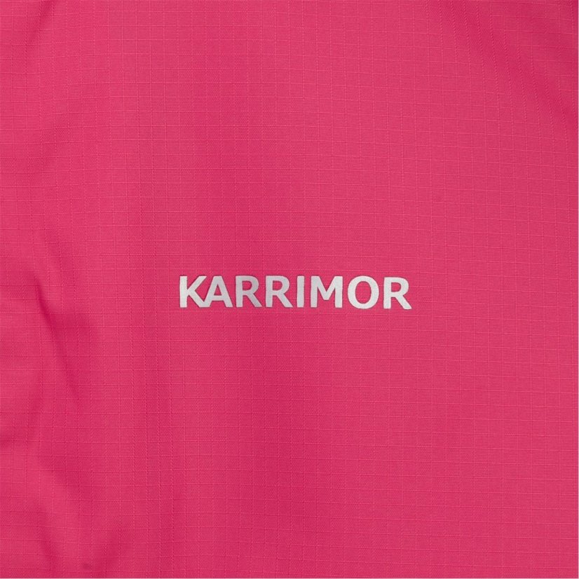 Karrimor Kids' Half Zip Windproof Hooded Long Sleeve Softshell Jacket Pink/Printing