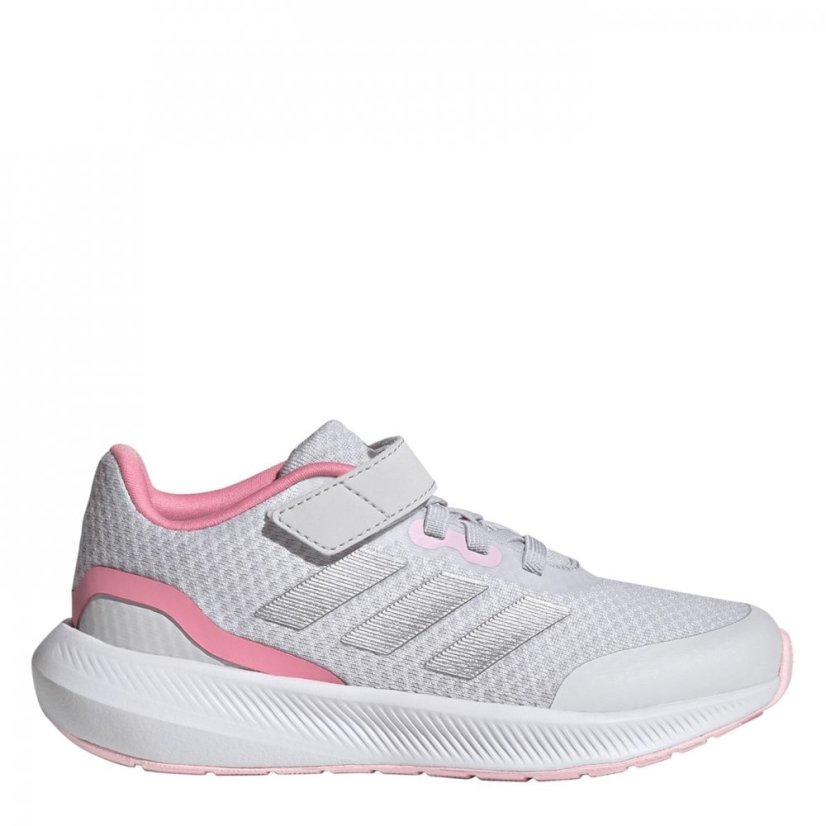 adidas Run Falcon 3 Children Girls Running Shoes Grey/Pink