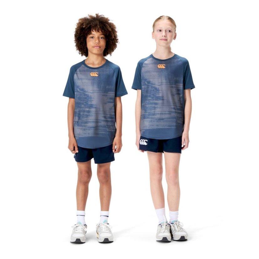 Canterbury Unisex Kids' Vapodri Super Light Training T-Shirt Navy