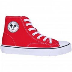 Character Canvas Juniors Hi Top Trainers Mickey
